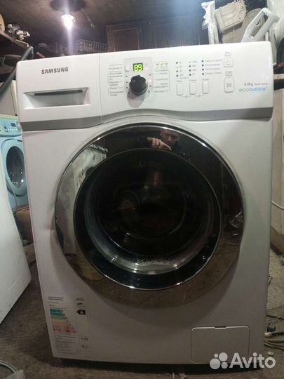 Samsung wf6mf1r2w2w 6кг узкая 45см доставка