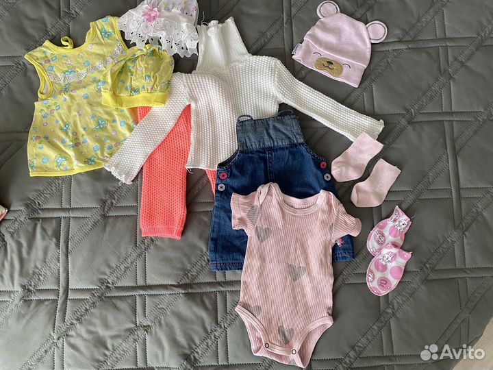 Вещи пакетом на девочку 62 68