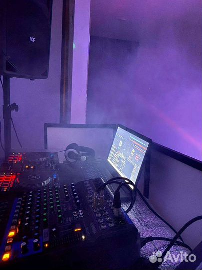 Диджей (Dj), ведущий, звук, свет, дым, проектор