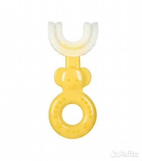 Детская зубная щетка силиконовая, U-образная капа