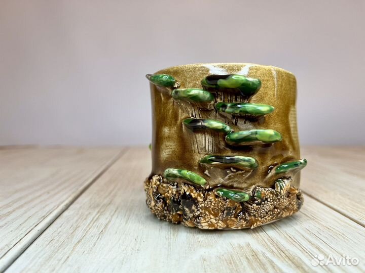 Керамическая кружка/кашпо/горшок