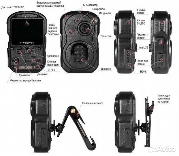 Персональный носимый видеорегистратор Страж