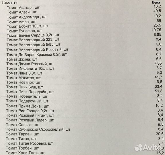 Семена овощей (Томатов) Лучшие сорта