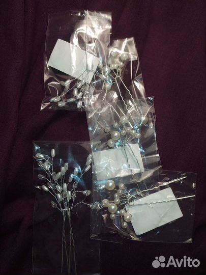 Аксессуары для причёски. Ободок новый и шпильки с