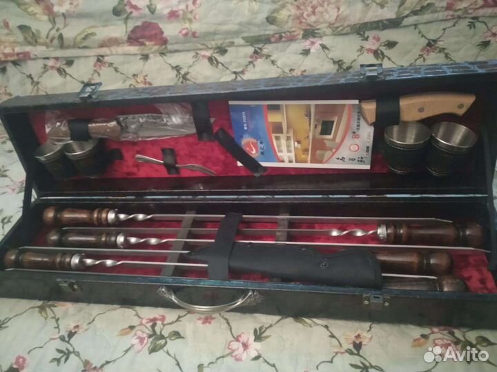 Набор шампуров пикник в кейсе