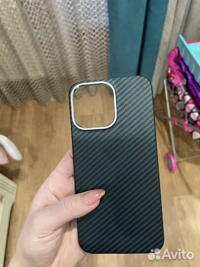 Чехол карбоновый на 14 айфон про макс