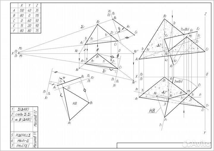 Репетиторство по черчению, начертательной геометри