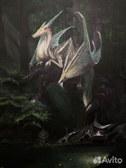 Картина дракон. 40x50