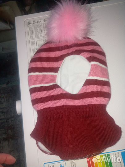 Шапка шлем для девочки