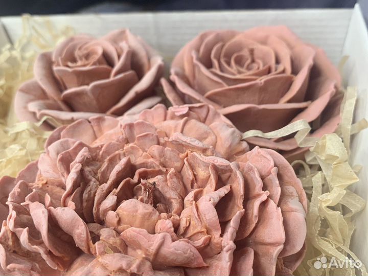 Подарочный набор, свечи восковые - 4 предмета