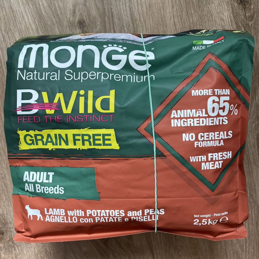 Сухой корм Monge Bwild Dog Grain Free 2,3 кг