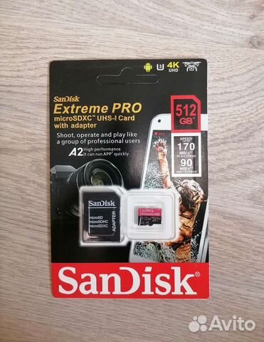 SanDisk Extreme Pro 512GB MicroSD объявление продам