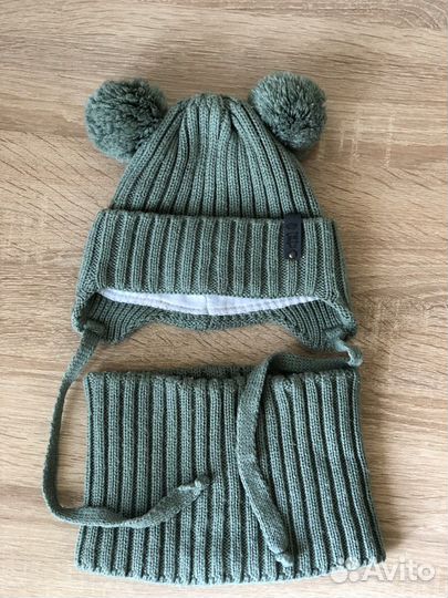 Комплект шапка+снуд детский демисезон