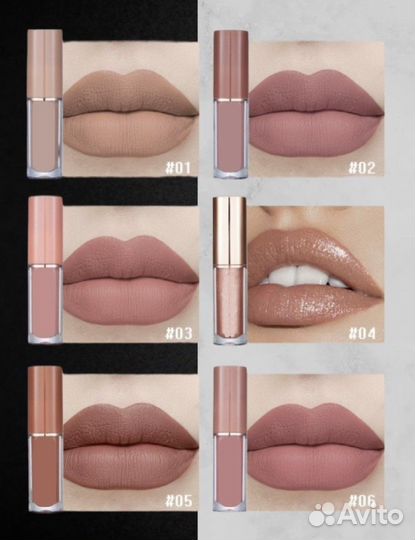Набор матовых помад для губ