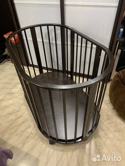 Детская кроватка трансформер с маятником