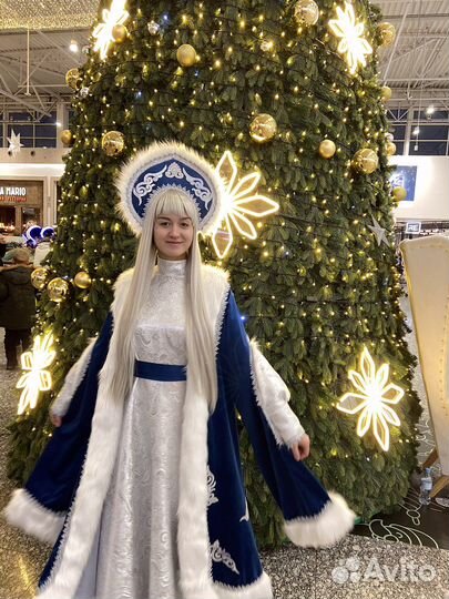 Костюм снегурочки боярская взрослый