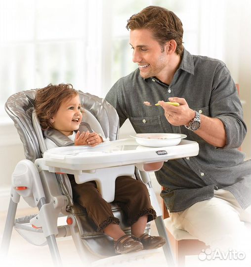 Стул для кормления chicco polly magic mirage