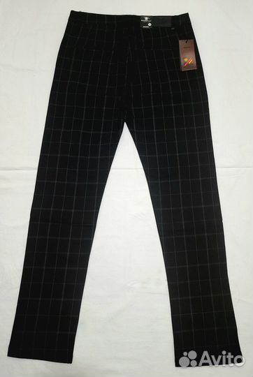 Брюки мужские, классические в клетку, новые