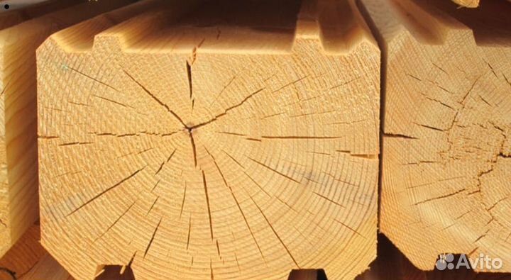 Профилированный брус естественной влажности 100х15