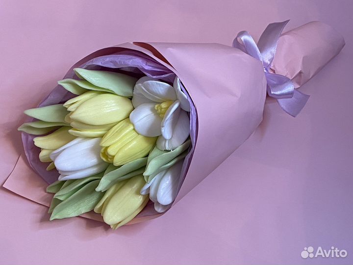 Букет цветы из мыла