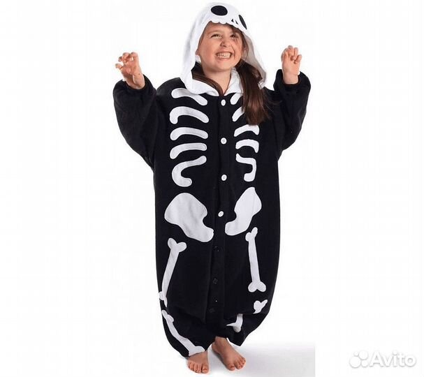 Кигуруми для детей FunFur Скелет S