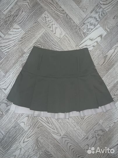 Юбка мини серая