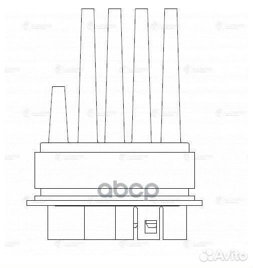 Резистор вентилятора отопителя LFR2167 luzar