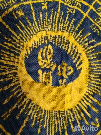 Покрывало двухстороннее синее