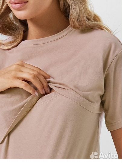 Футболка для беременных и кормящих 46