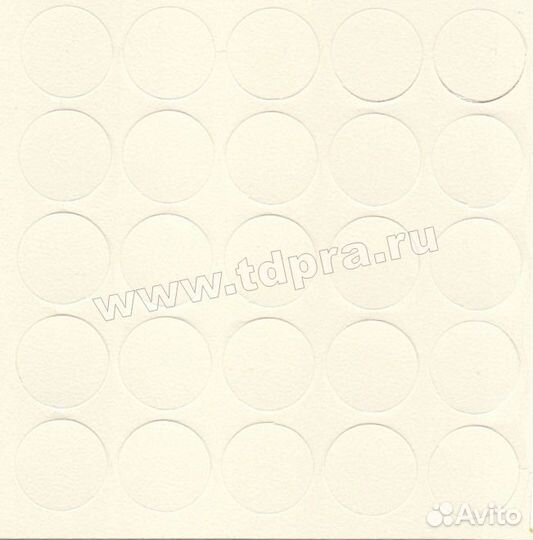 Заглушка самоклеящаяся d14мм алебастр 25шт