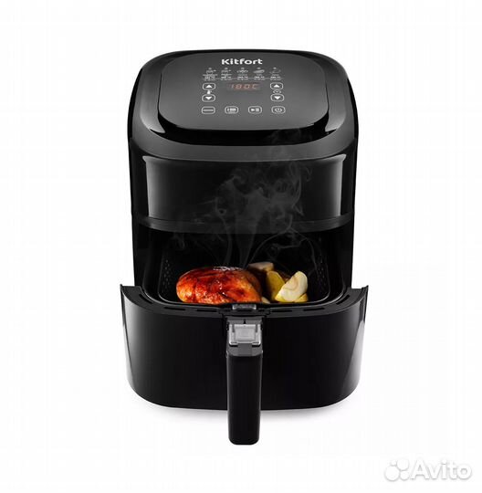 Аэрогриль Kitfort KT-2215, 1500 Вт, черный