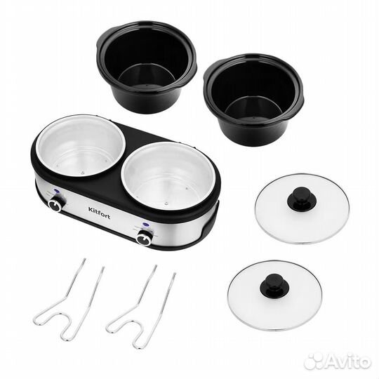Медленноварка Kitfort KT-219, черный