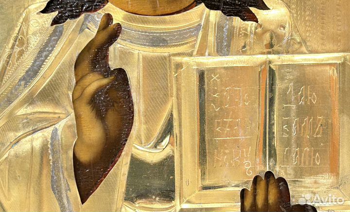 Икона Господь Вседержитель в Окладе Состояние