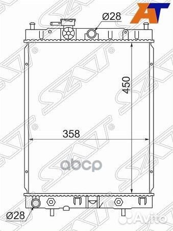 Радиатор Nissan Cube 98-00 NS0001 Sat