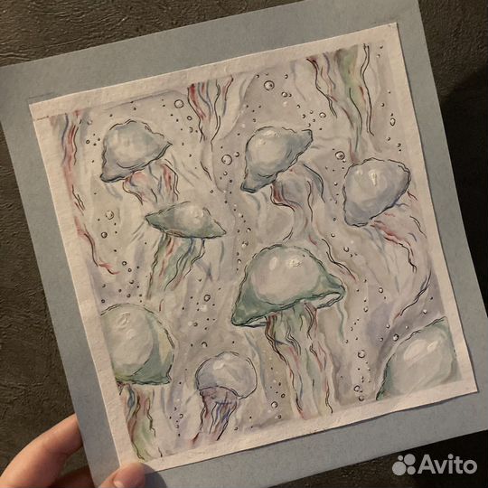 Картина «Медузы» 20х20