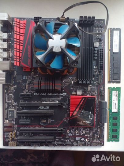 Комплект AMD FX 8320e, Asus Pro gaming aura, 16gb