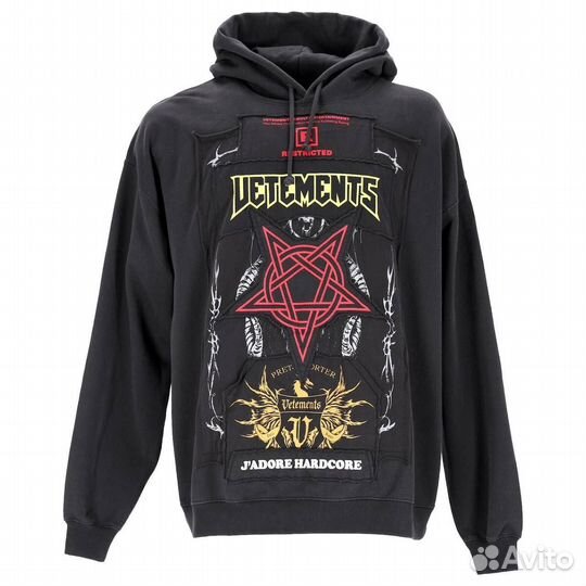 Худи - Vetements J'adore Hardcore