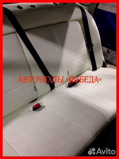 Чехлы Nissan Almera g11 g15 из экокожи бежевые