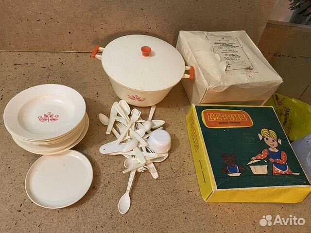 Сервиз десткий столовый СССР игрушки