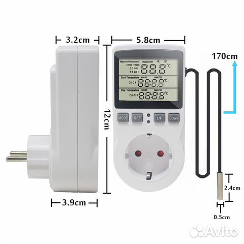 Терморегулятор (термостат) цифровой с таймером объявление продам