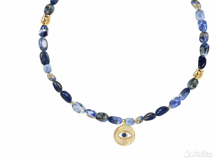 Nola Колье / подвеска / чокер содалит и позолота