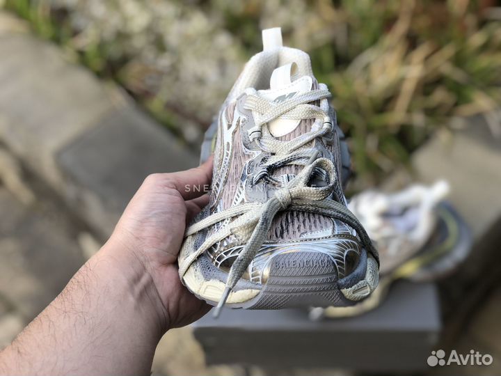 Кроссовки Balenciaga 3XL Grey Yellow женские