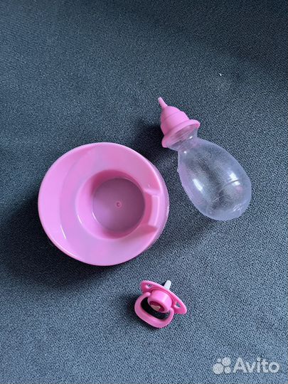 Пупс большой с переноской-качалкой