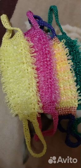 Мочалки ручной вязки