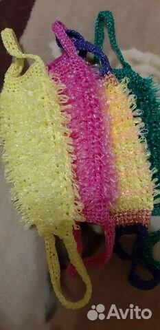 Мочалки ручной вязки