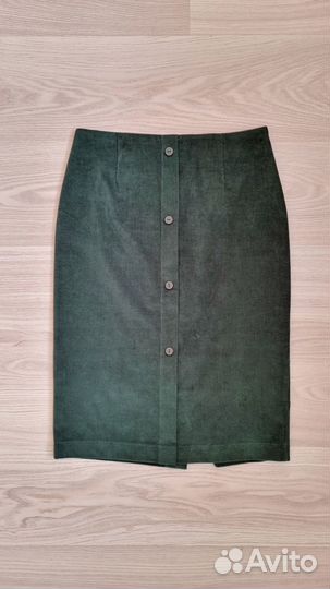 Вельветовая джинсовая юбка 