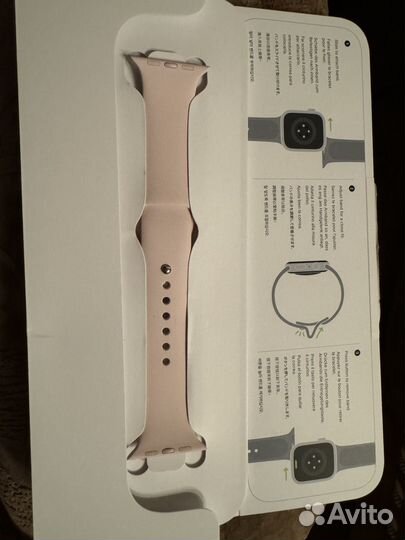 Ремешок для Apple watch 42-45 mm s/m розовый