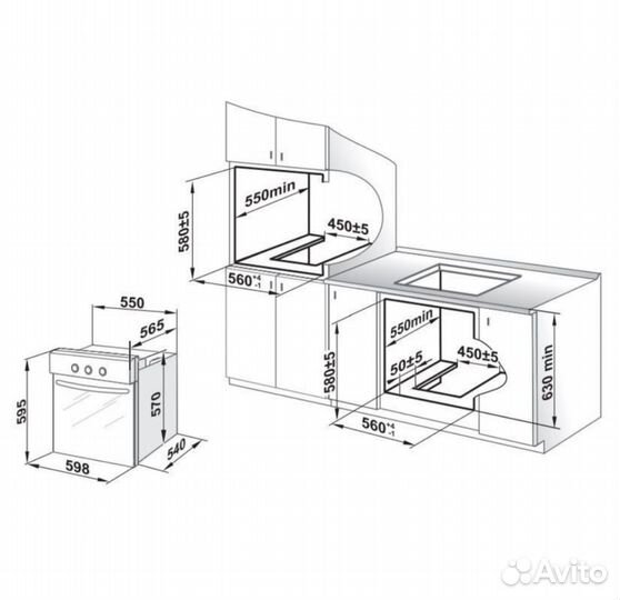 Духовой шкаф новый