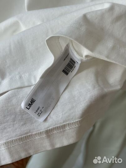 Футболка lime с принтом M белая