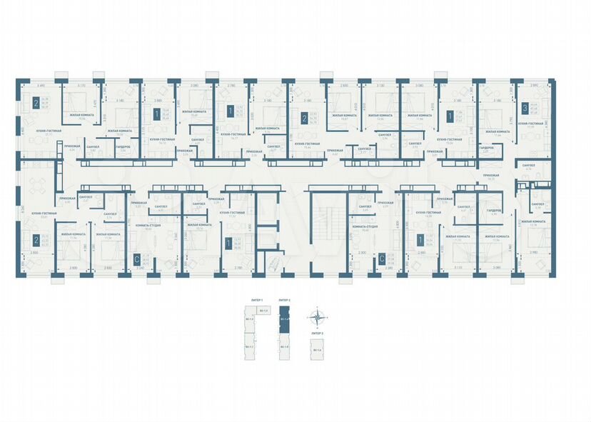 3-к. квартира, 87,5 м², 10/18 эт.